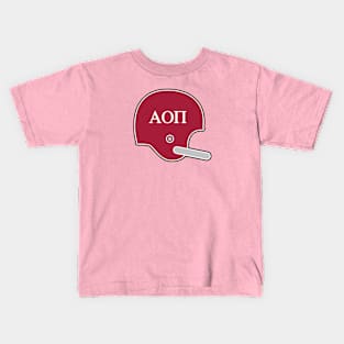 Alabama Alpha Omicron Pi Retro Helmet Kids T-Shirt